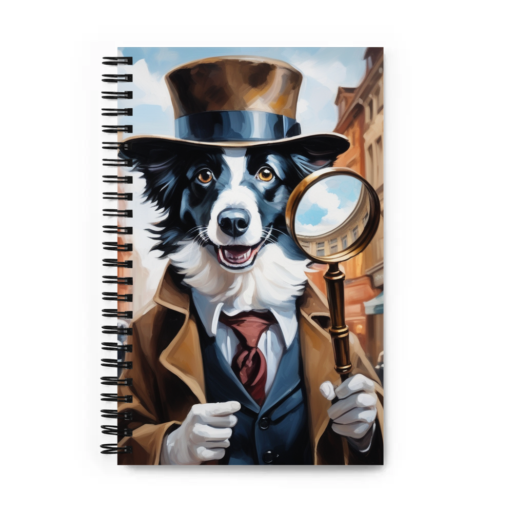 PugMug Custom Border Collie Spiral Notebook