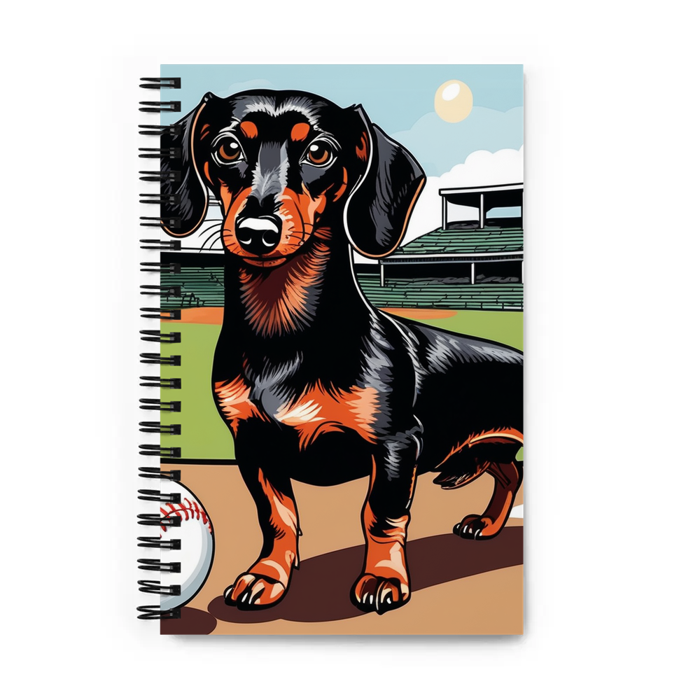 PugMug Custom Black Dachshund Spiral Notebook