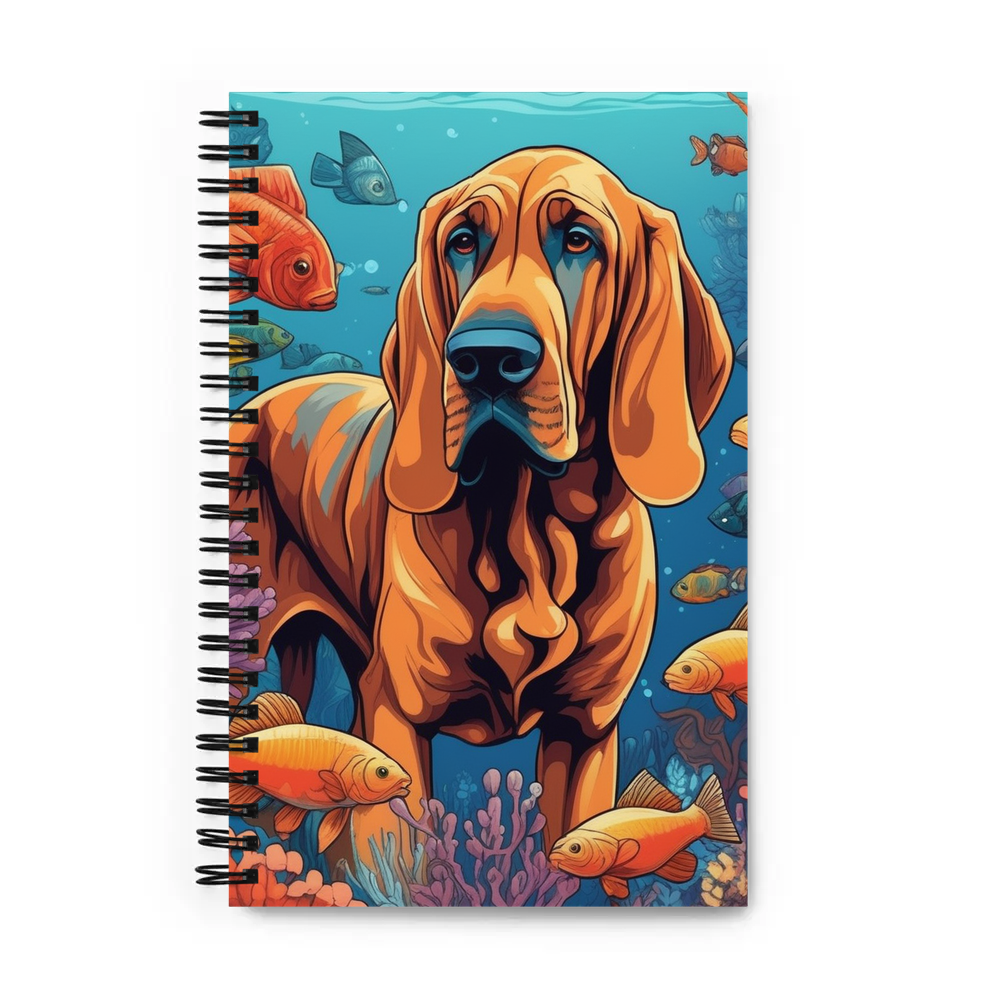PugMug Custom Bloodhound Spiral Notebook