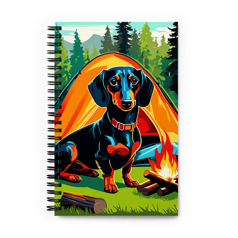 PugMug Custom Black Dachshund Spiral Notebook