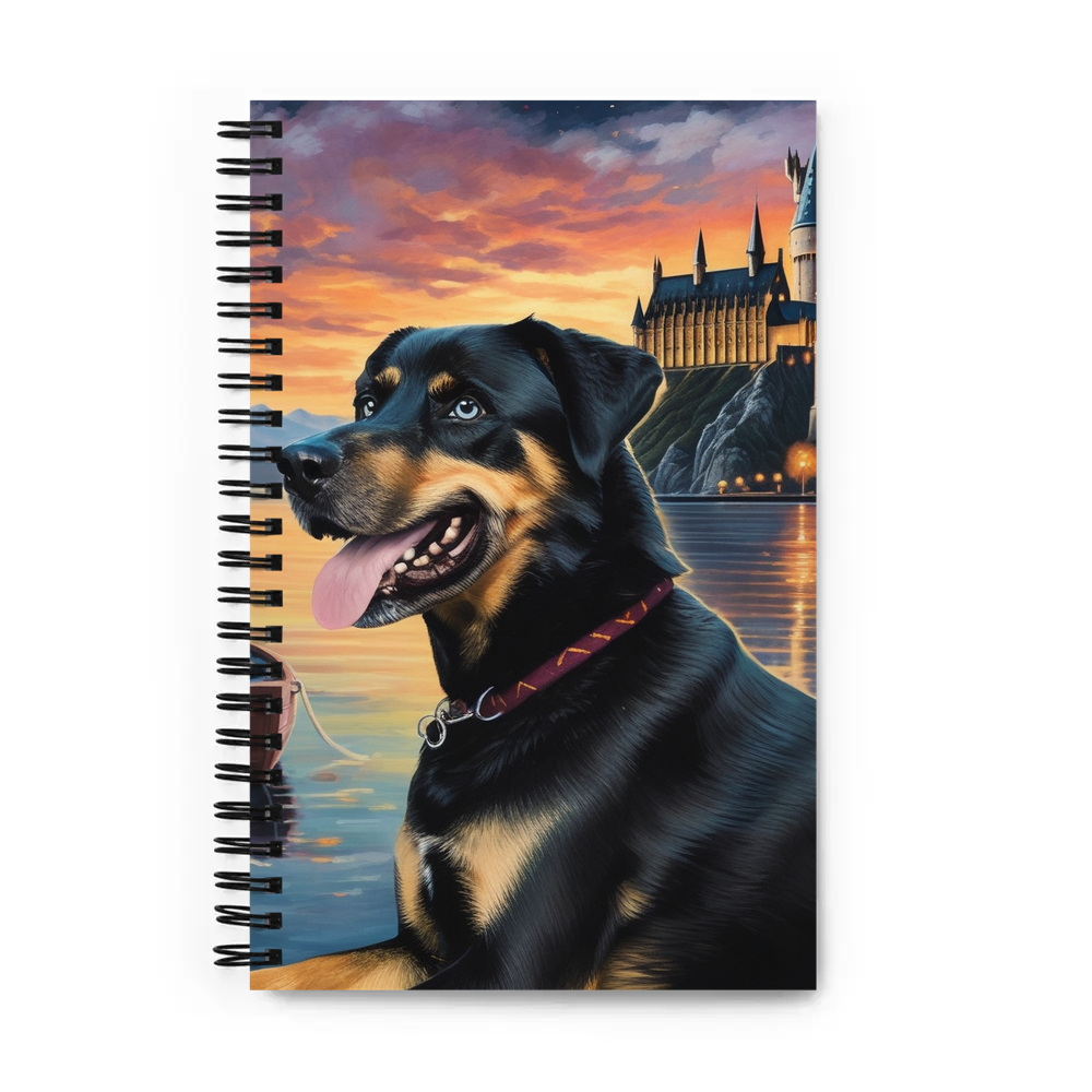 PugMug Custom Blue Spiral Notebook