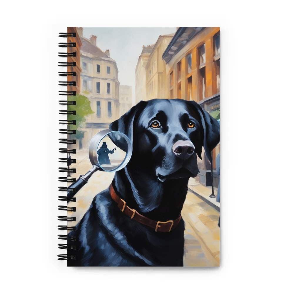 PugMug Custom Black Labrador Retriever Spiral Notebook
