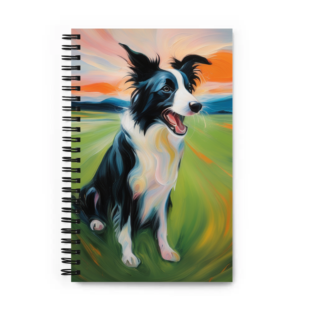 PugMug Custom Border Collie Spiral Notebook