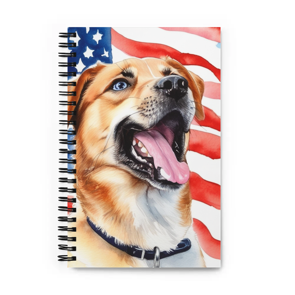 PugMug Custom Blue Spiral Notebook