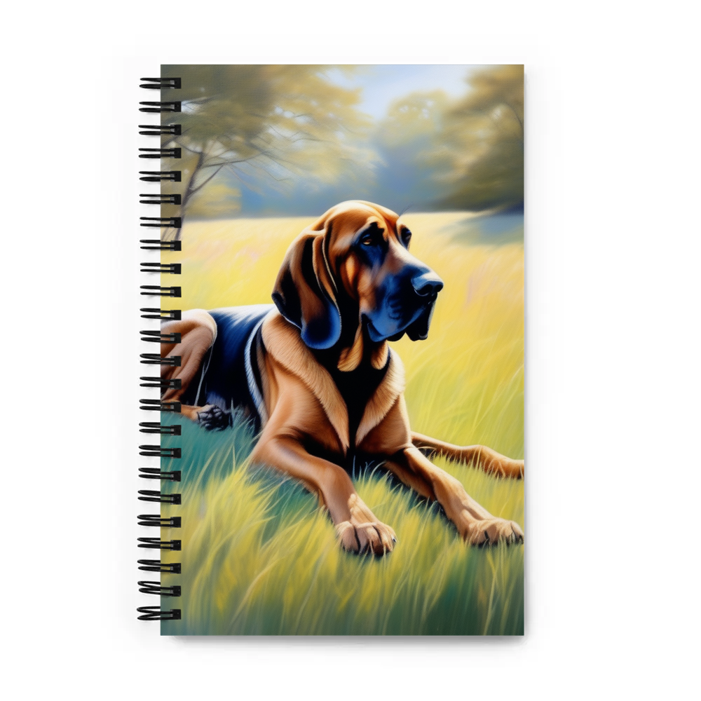 PugMug Custom Bloodhound Spiral Notebook