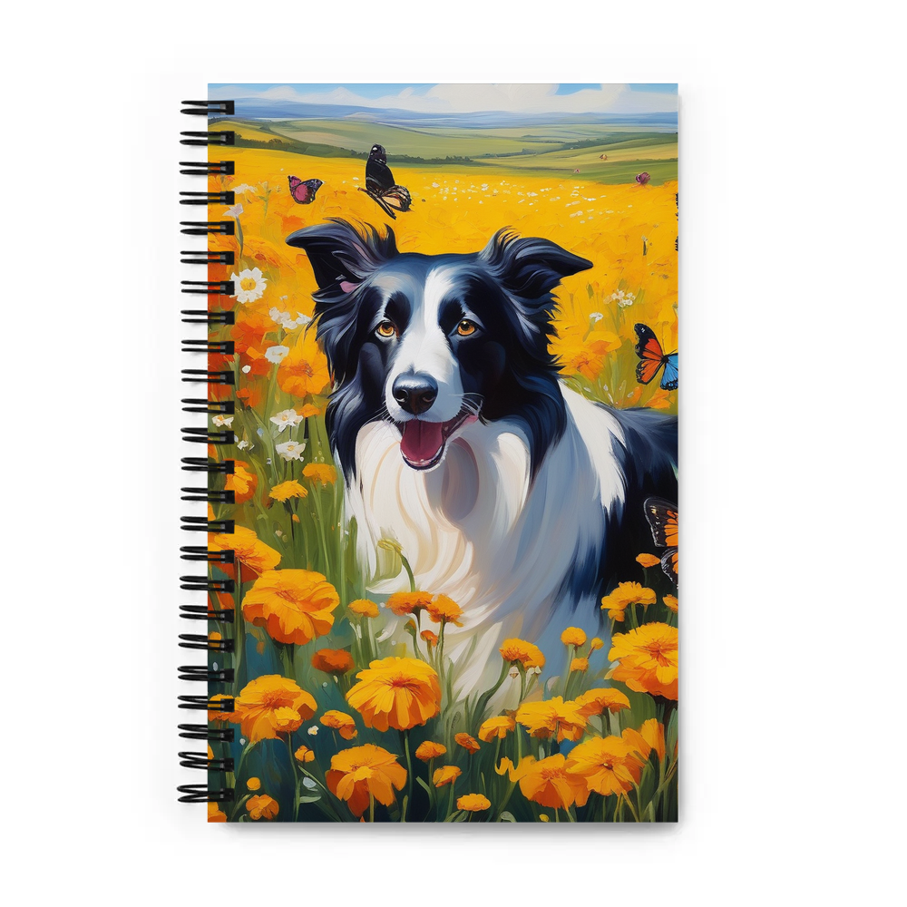 PugMug Custom Border Collie Spiral Notebook