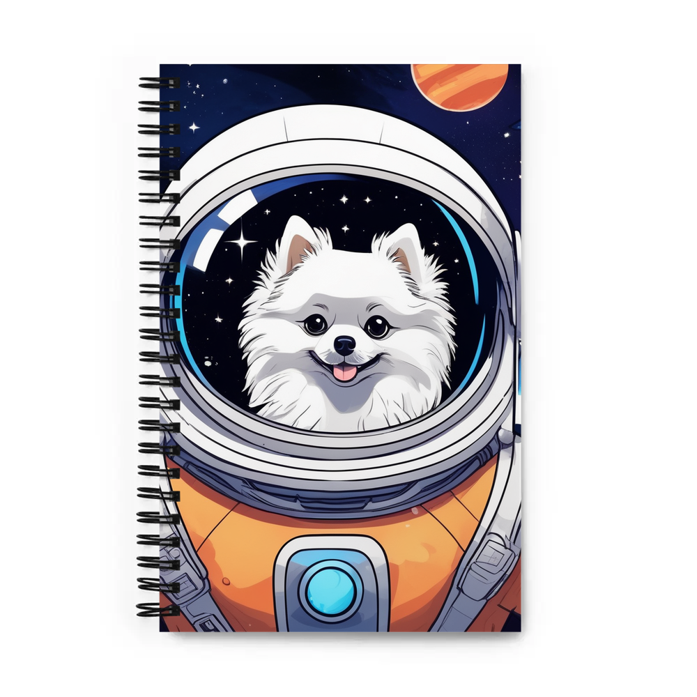 PugMug Custom White Pomeranian Spiral Notebook