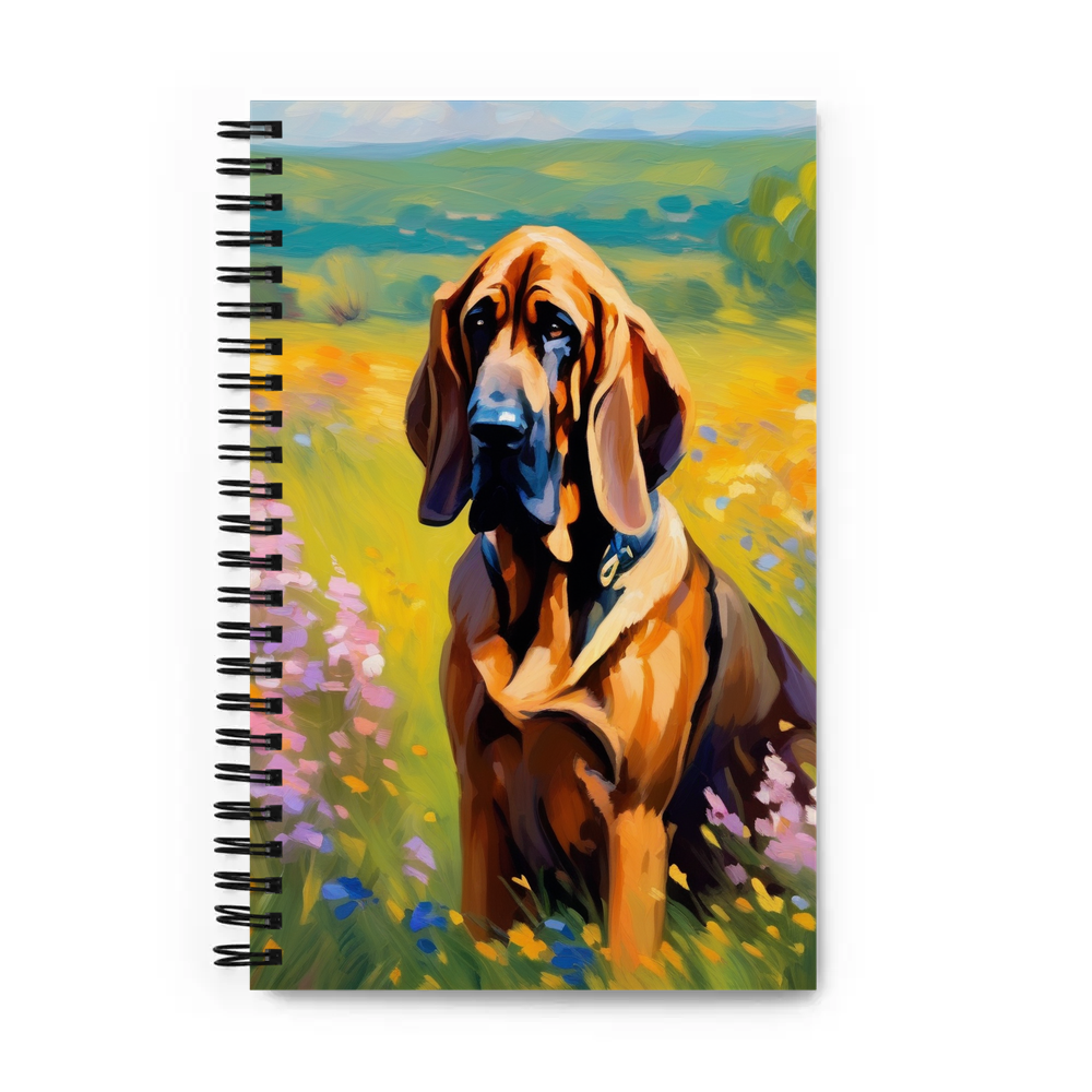 PugMug Custom Bloodhound Spiral Notebook