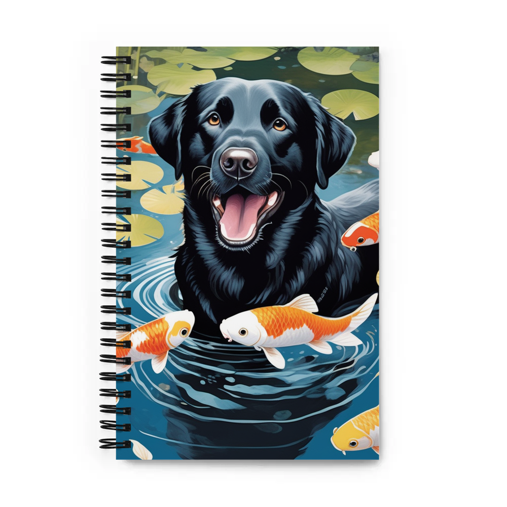 PugMug Custom Black Labrador Retriever Spiral Notebook