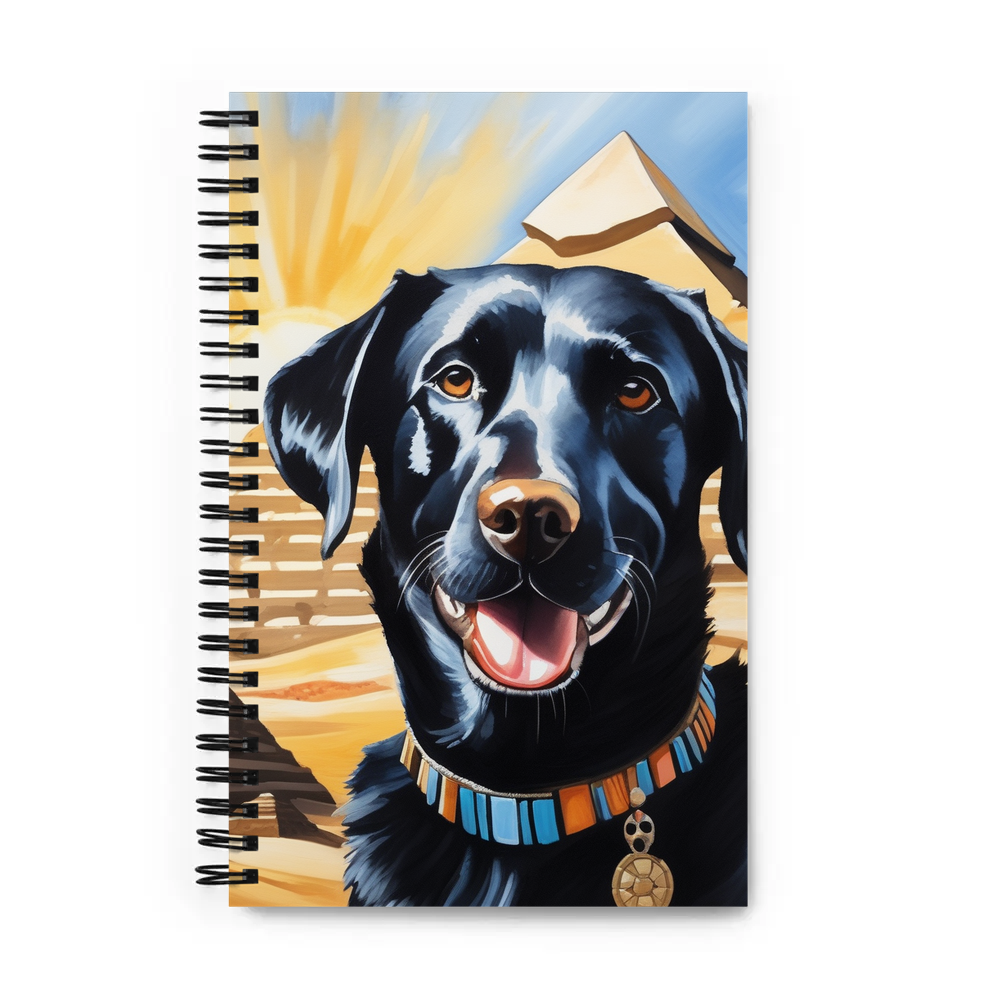 PugMug Custom Black Labrador Retriever Spiral Notebook