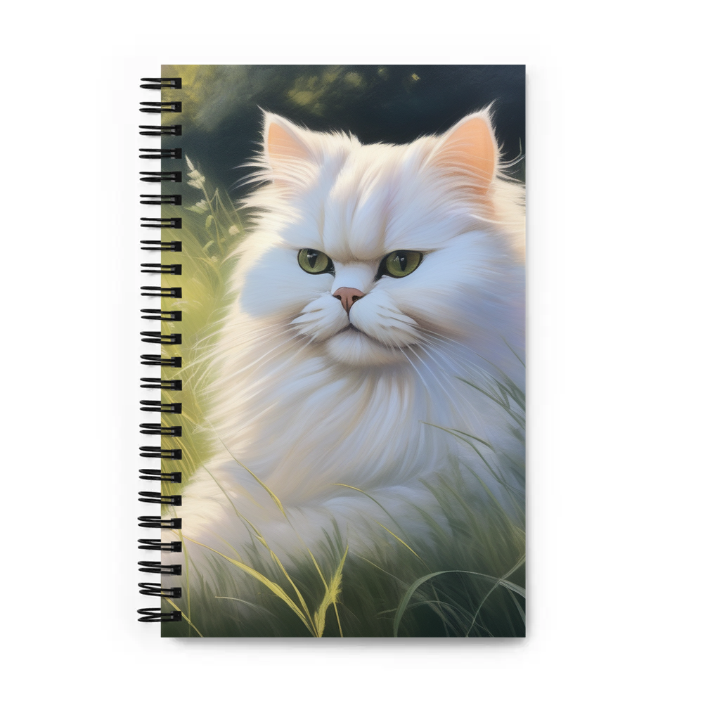 PugMug Custom White Persian Cat Spiral Notebook