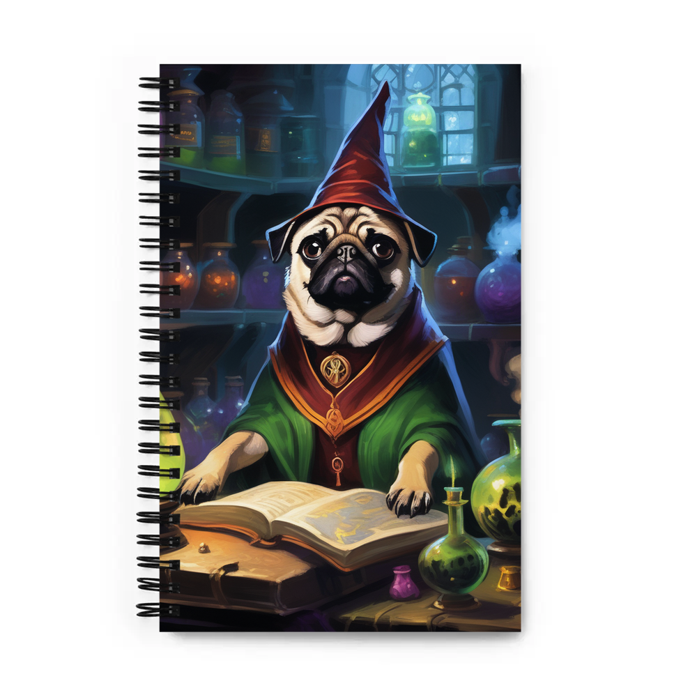 PugMug Custom Pug Spiral Notebook