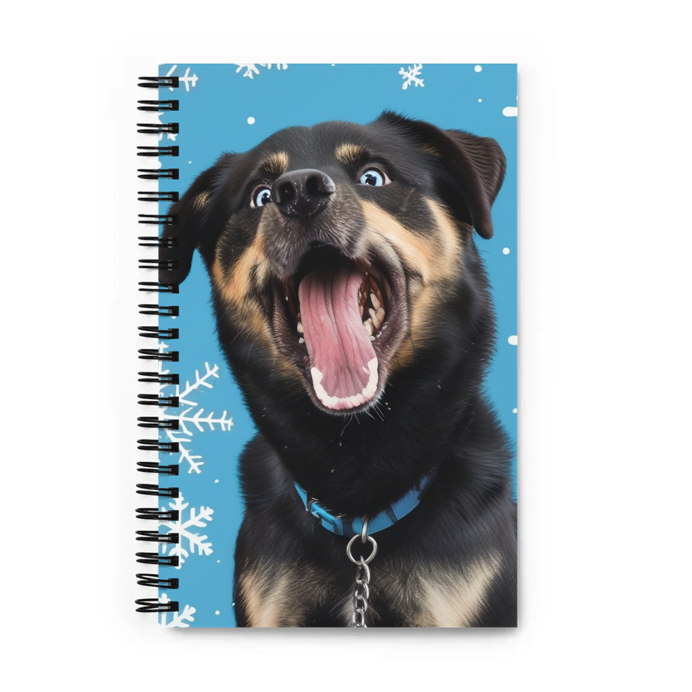 PugMug Custom Blue Spiral Notebook
