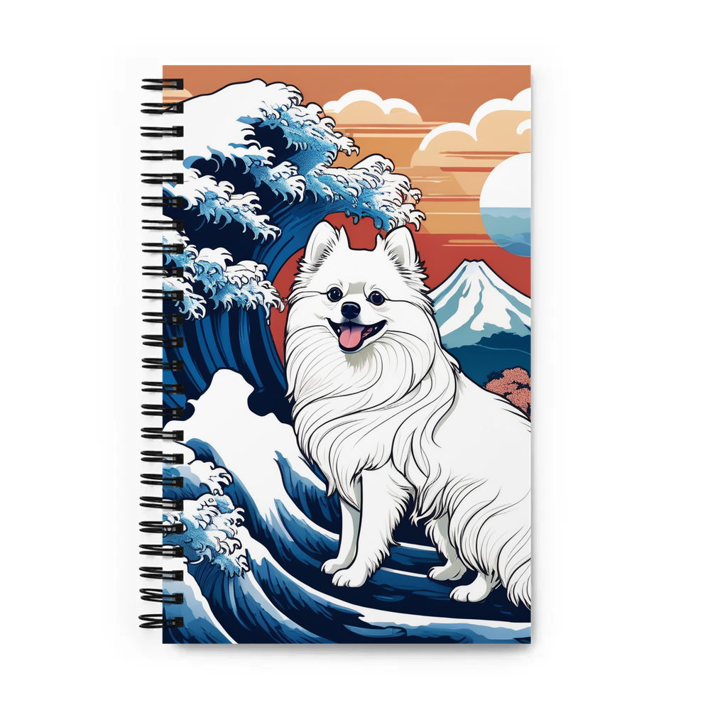 PugMug Custom White Pomeranian Spiral Notebook