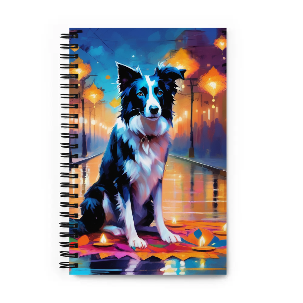 PugMug Custom Border Collie Spiral Notebook