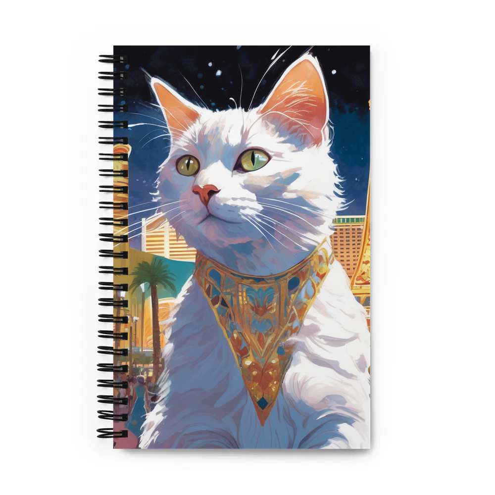 PugMug Custom White Companion Cat Spiral Notebook