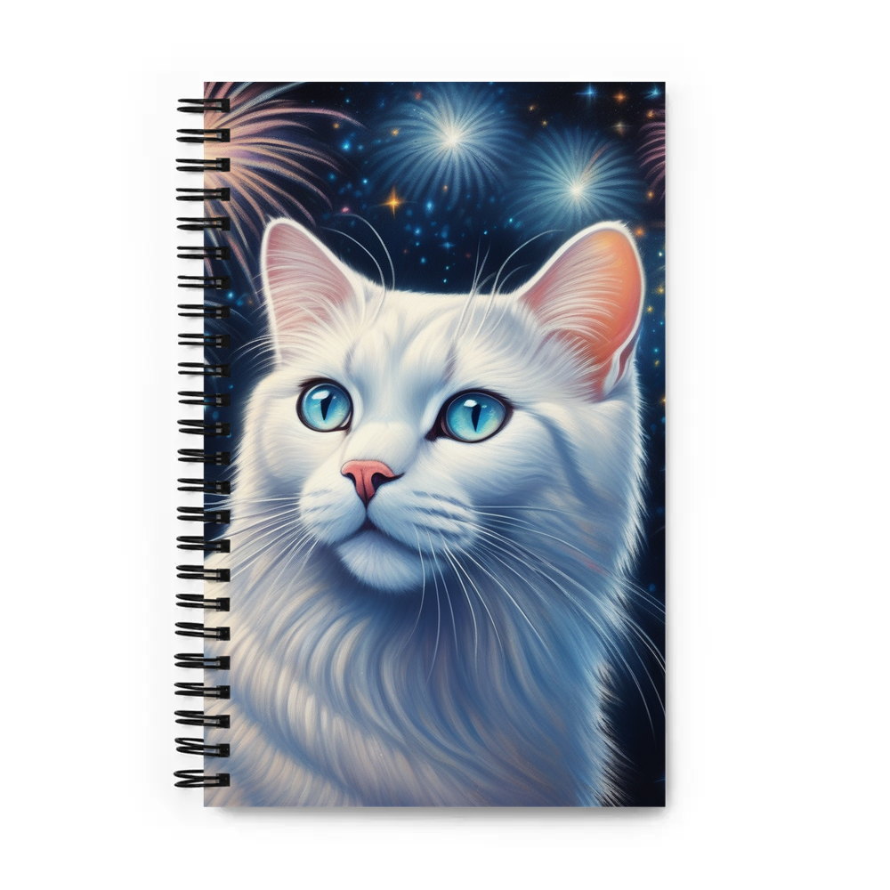 PugMug Custom White Exotic Cat Spiral Notebook