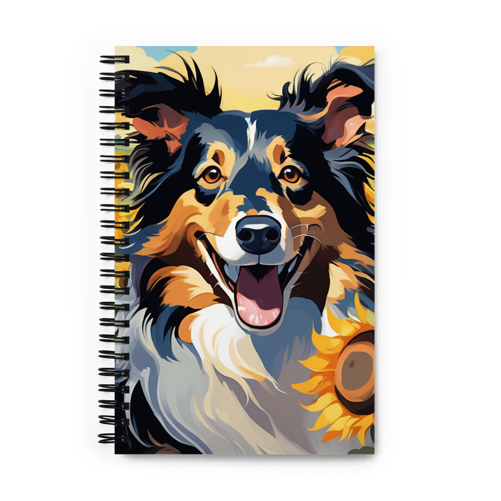 PugMug Custom Collie Spiral Notebook