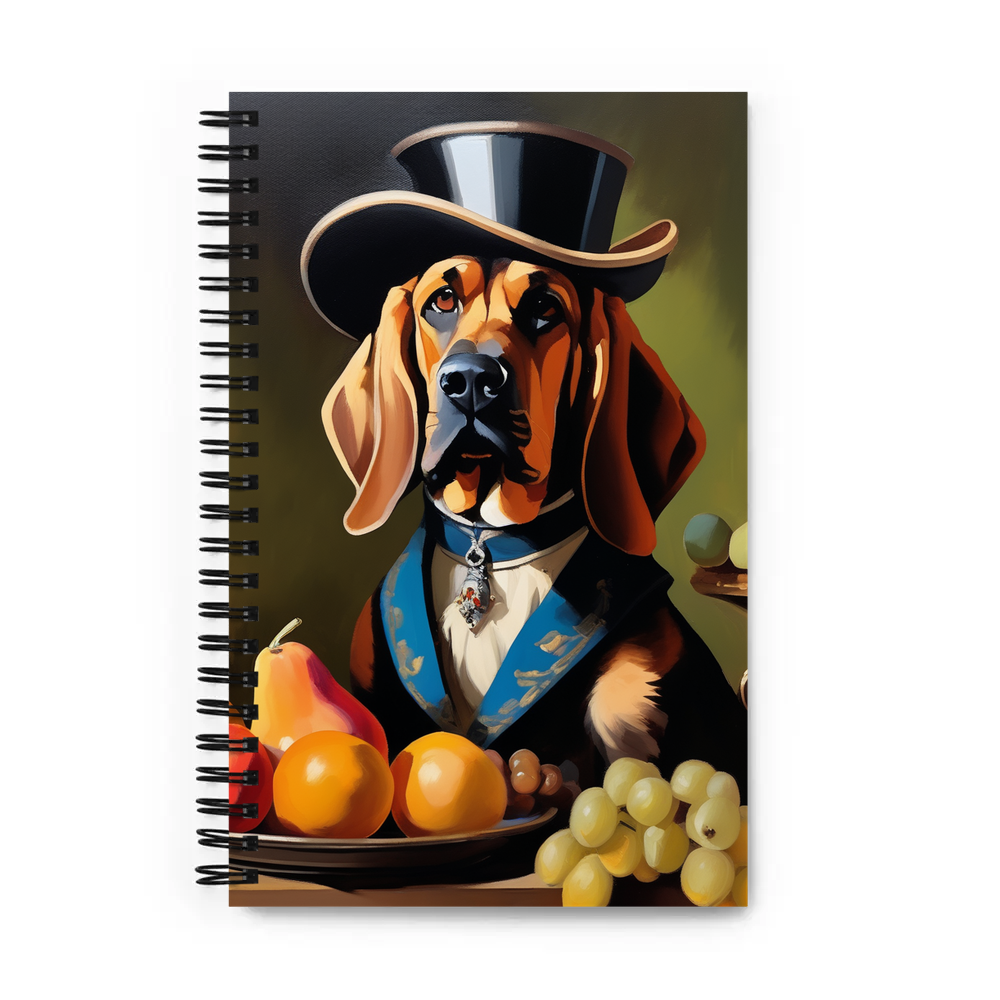 PugMug Custom Bloodhound Spiral Notebook