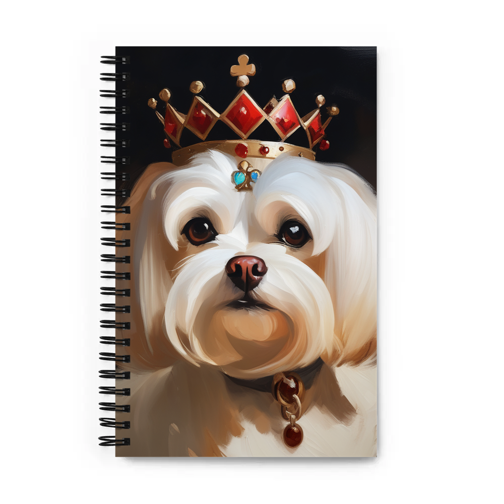 PugMug Custom Maltese Dog Spiral Notebook