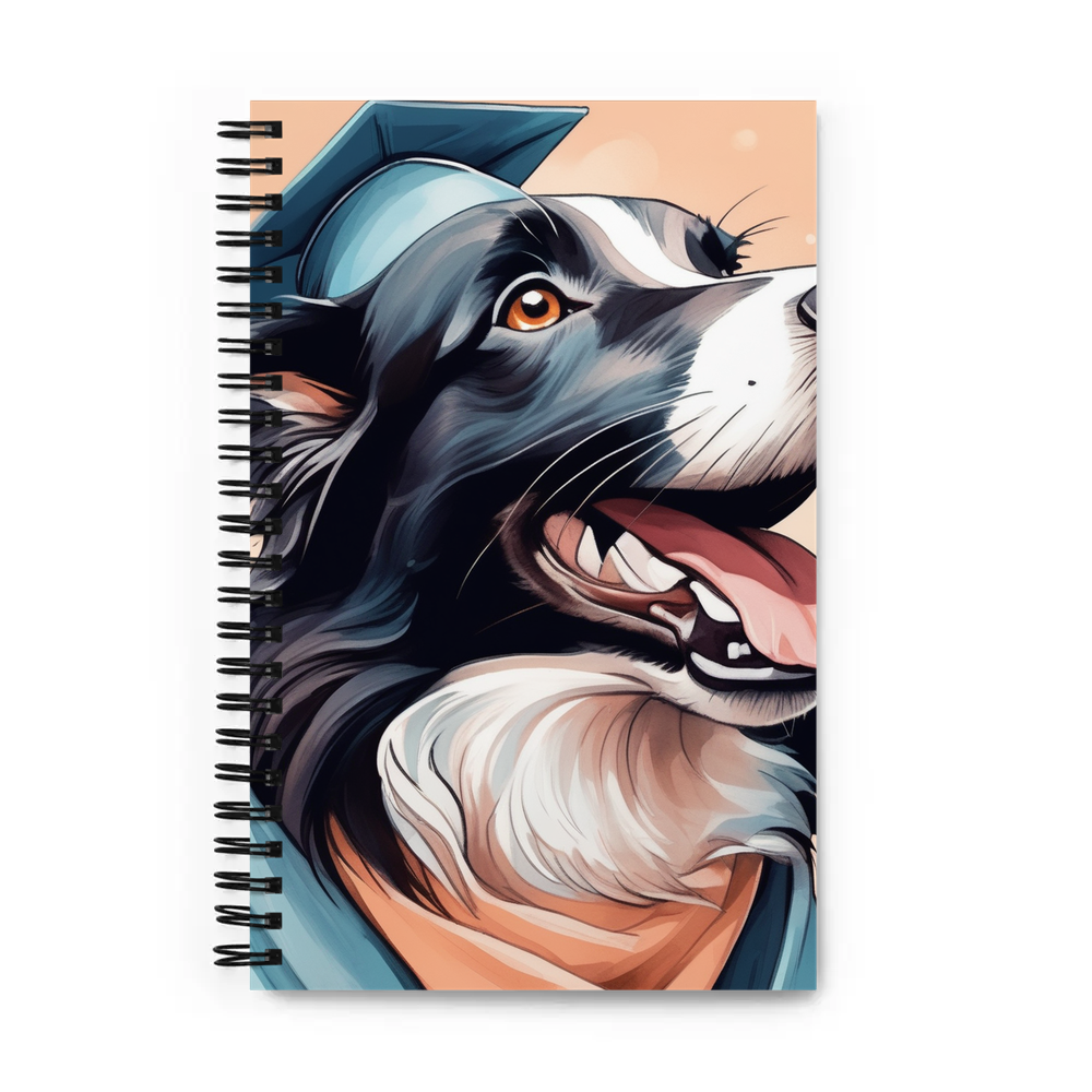 PugMug Custom Border Collie Spiral Notebook