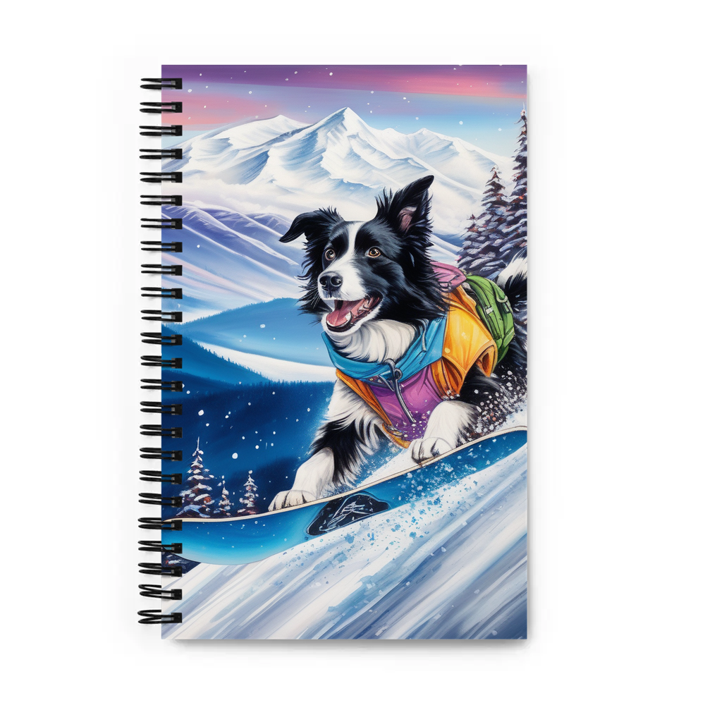PugMug Custom Border Collie Spiral Notebook