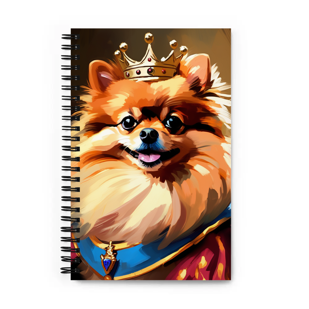 PugMug Custom Tan Pomeranian Spiral Notebook
