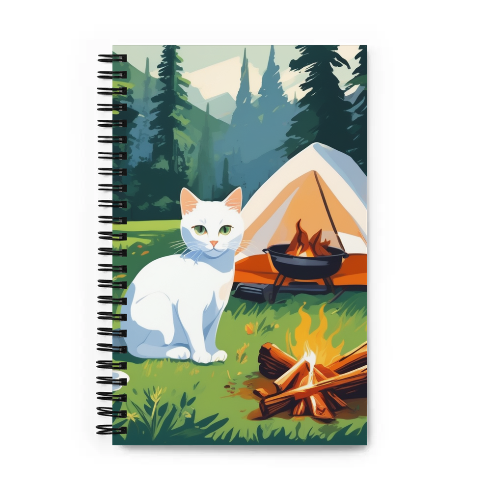 PugMug Custom White Companion Cat Spiral Notebook