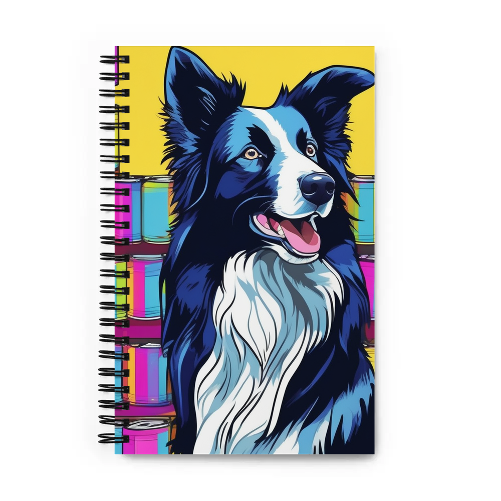 PugMug Custom Border Collie Spiral Notebook