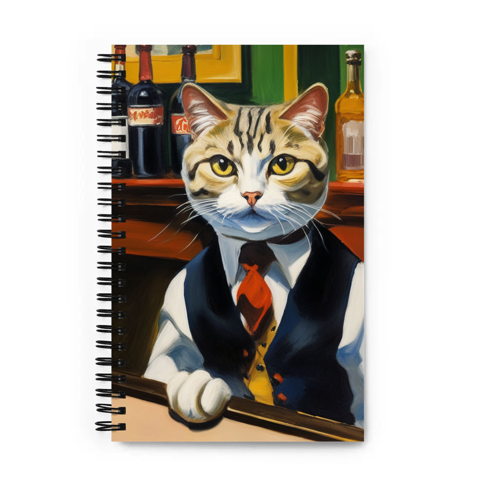 PugMug Custom Tabby Scottish Fold Cat Spiral Notebook