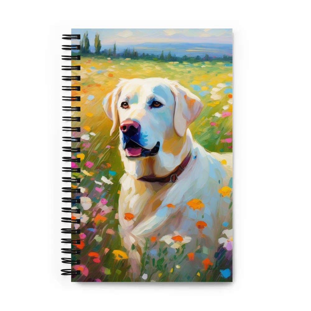 PugMug Custom White Labrador Retriever Spiral Notebook