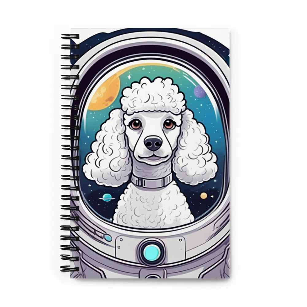 PugMug Custom White Poodle Spiral Notebook