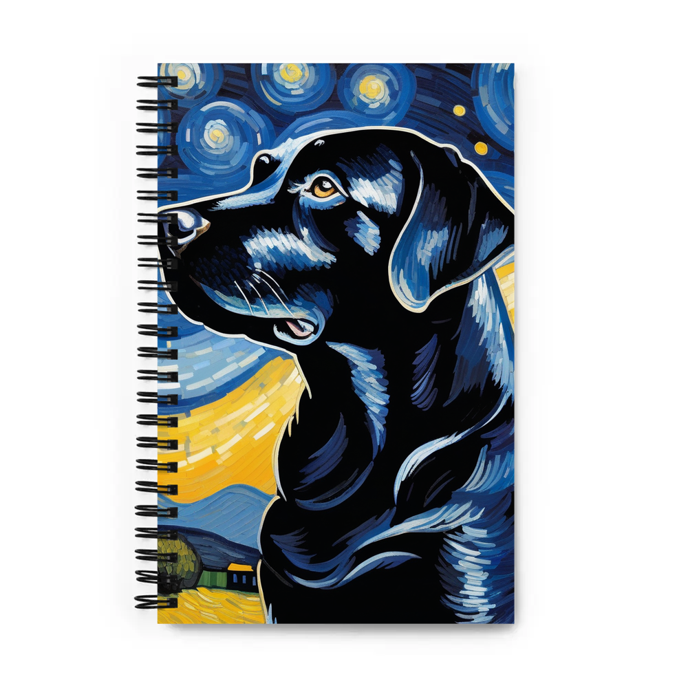 PugMug Custom Black Labrador Retriever Spiral Notebook