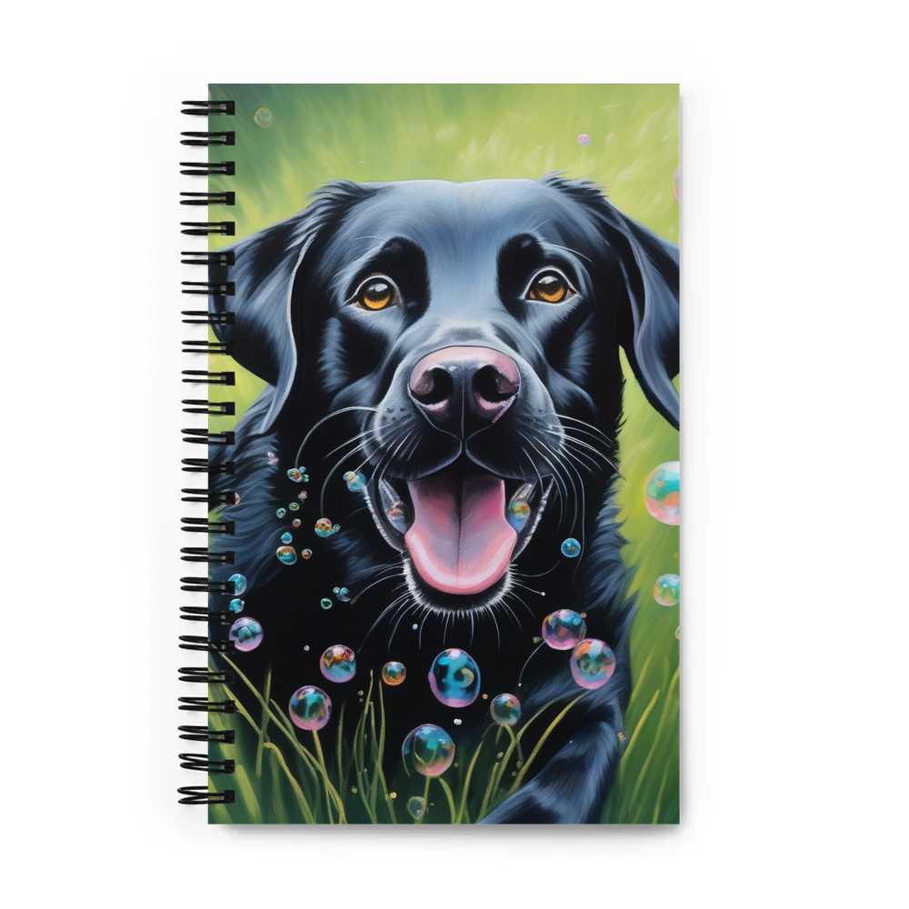 PugMug Custom Black Labrador Retriever Spiral Notebook