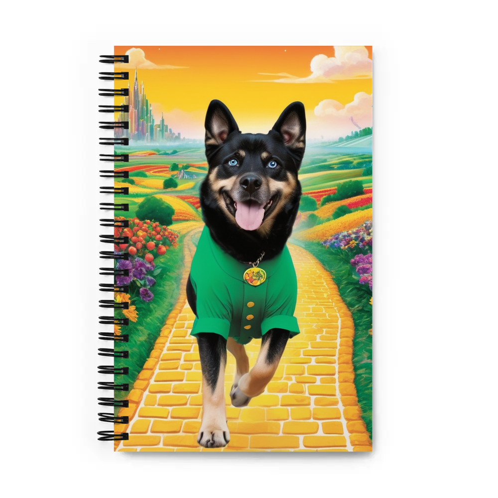 PugMug Custom Blue Spiral Notebook