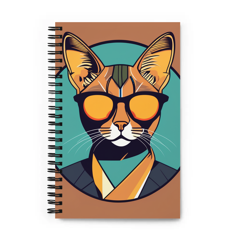 PugMug Custom Tabby Abyssinian Cat Spiral Notebook
