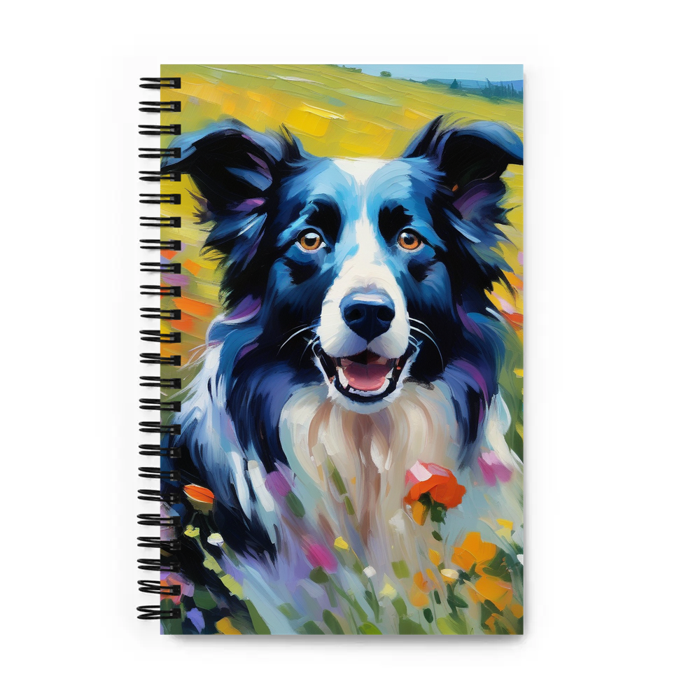 PugMug Custom Border Collie Spiral Notebook