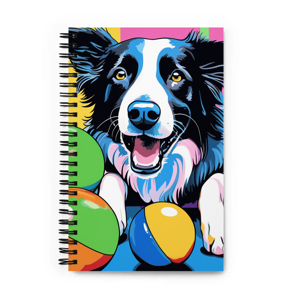 PugMug Custom Border Collie Spiral Notebook