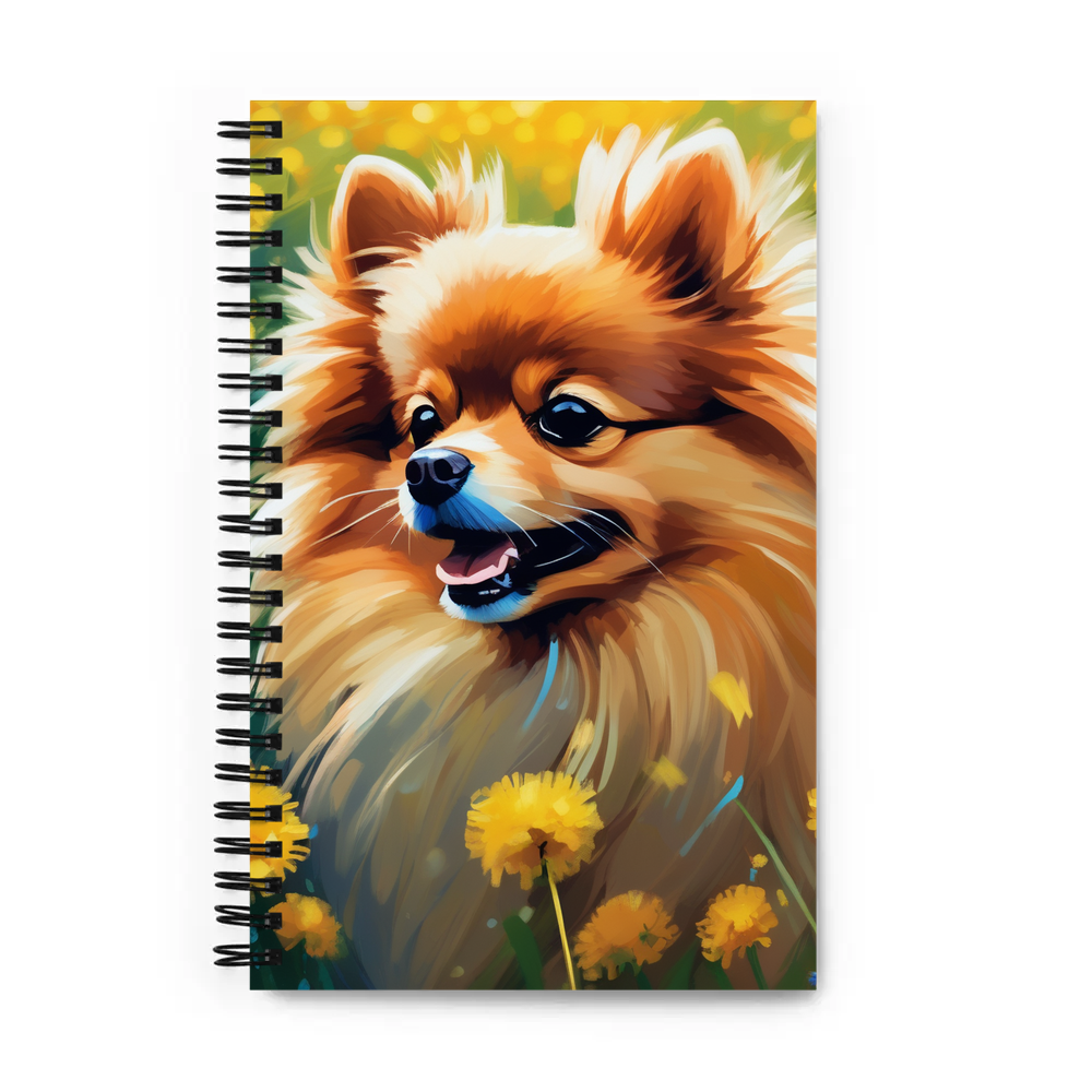 PugMug Custom Tan Pomeranian Spiral Notebook