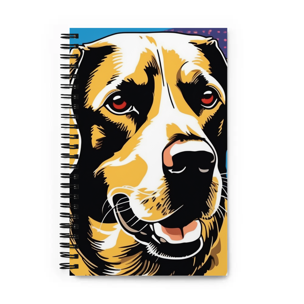 PugMug Custom Black Labrador Retriever Spiral Notebook
