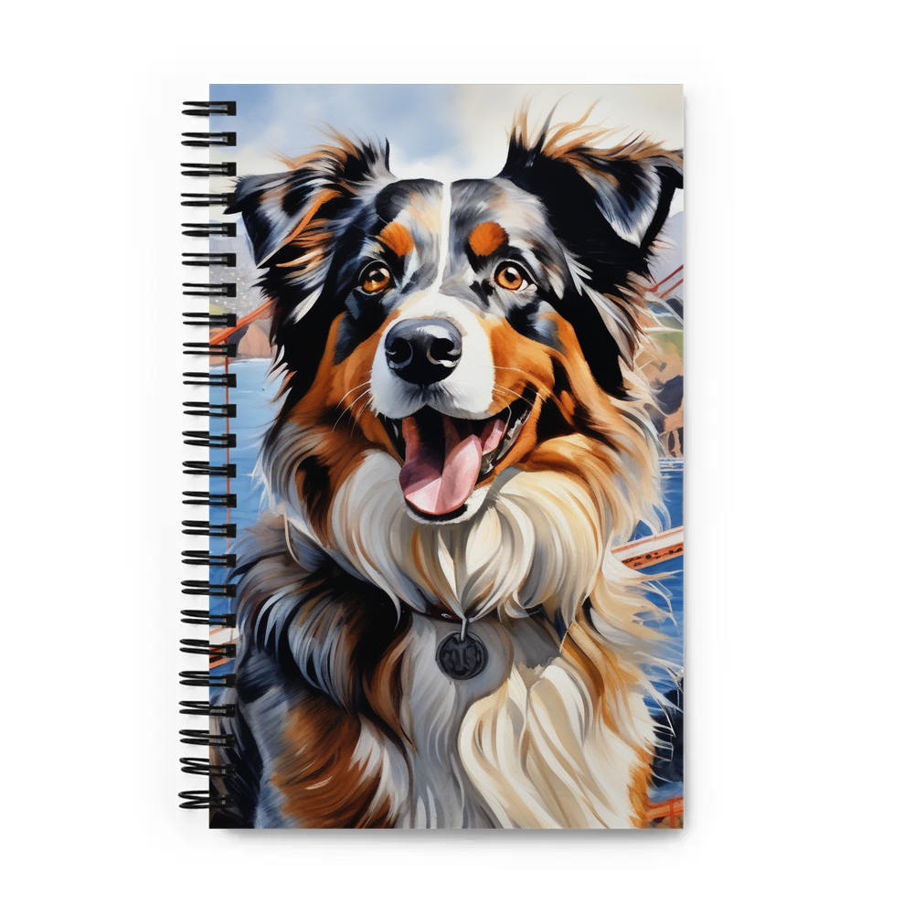 PugMug Custom Australian Shepherd Dog Spiral Notebook