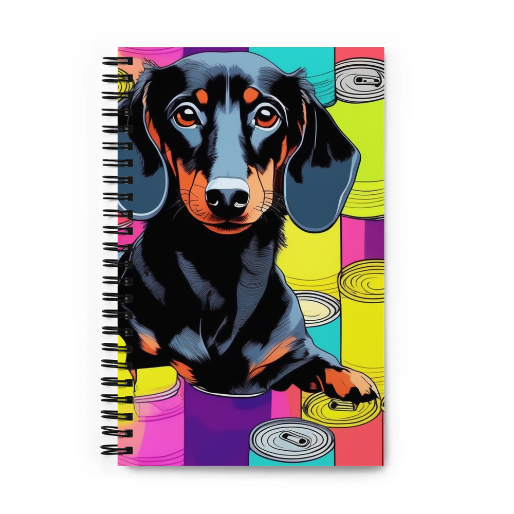 PugMug Custom Black Dachshund Spiral Notebook