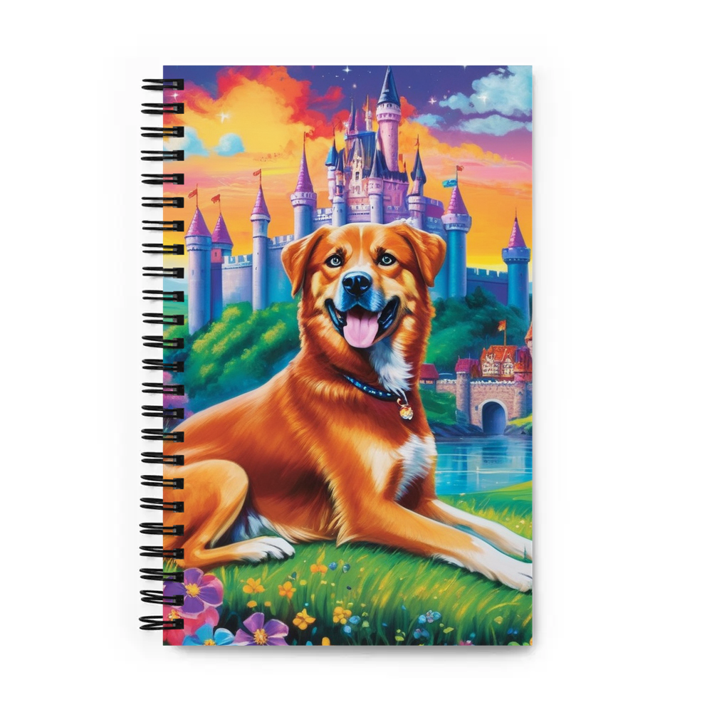 PugMug Custom Blue Spiral Notebook