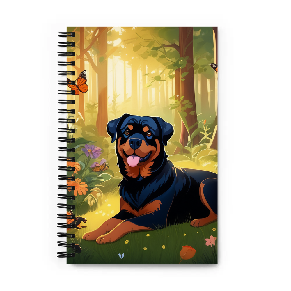 PugMug Custom Rottweiler Spiral Notebook
