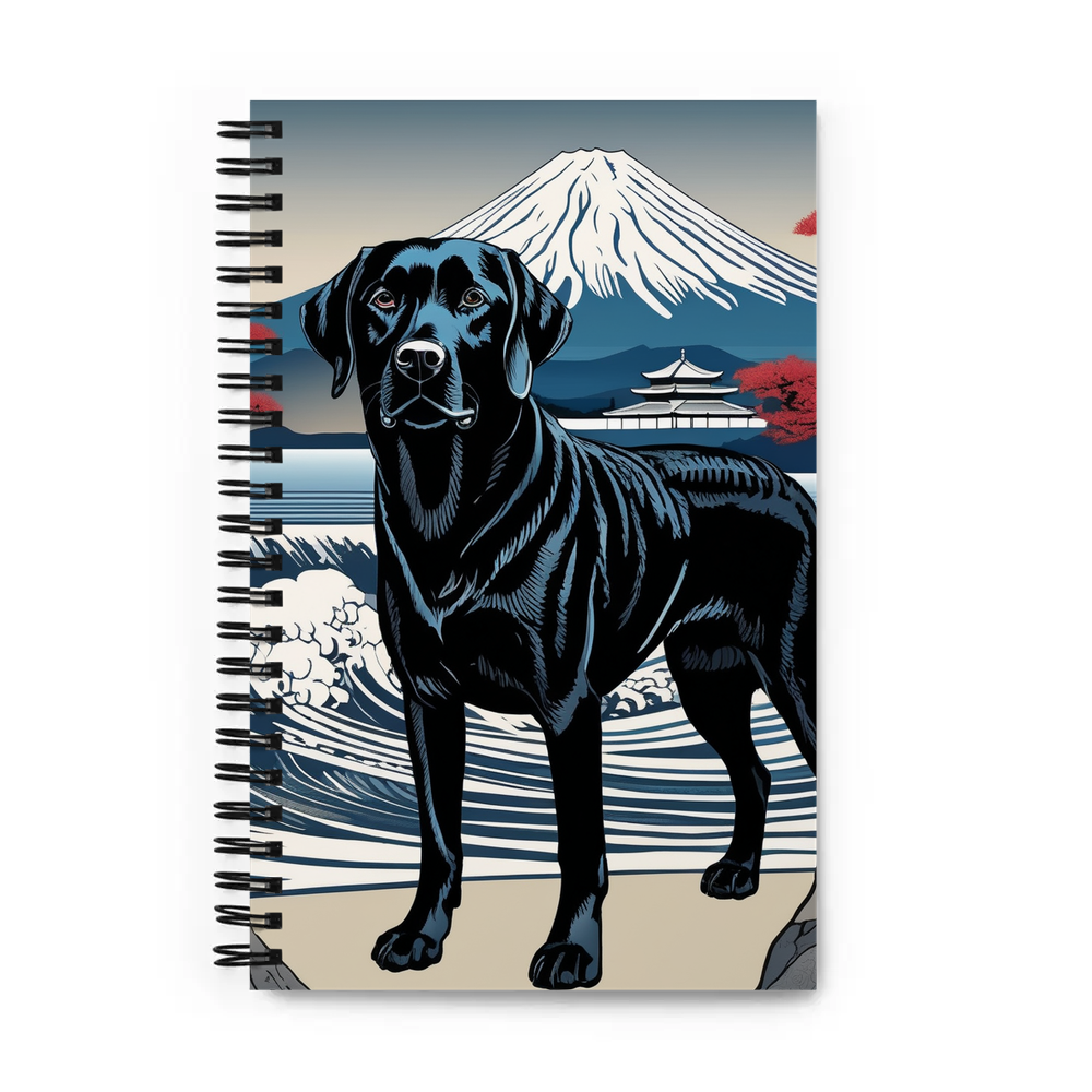 PugMug Custom Black Labrador Retriever Spiral Notebook