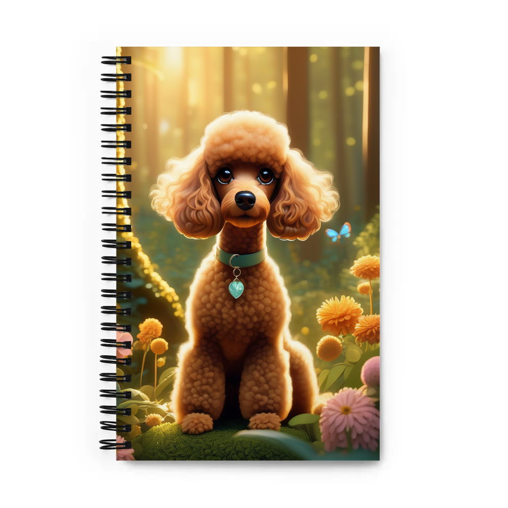 PugMug Custom Tan Poodle Spiral Notebook