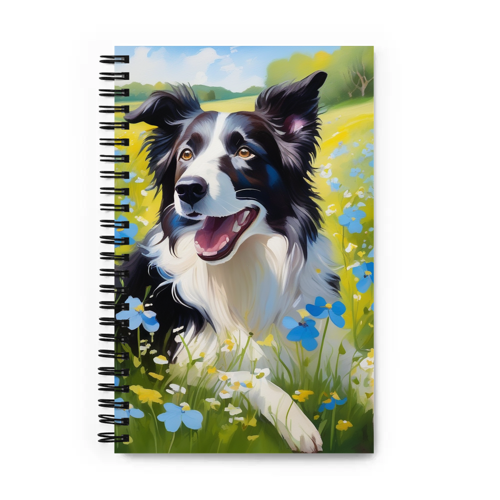 PugMug Custom Border Collie Spiral Notebook
