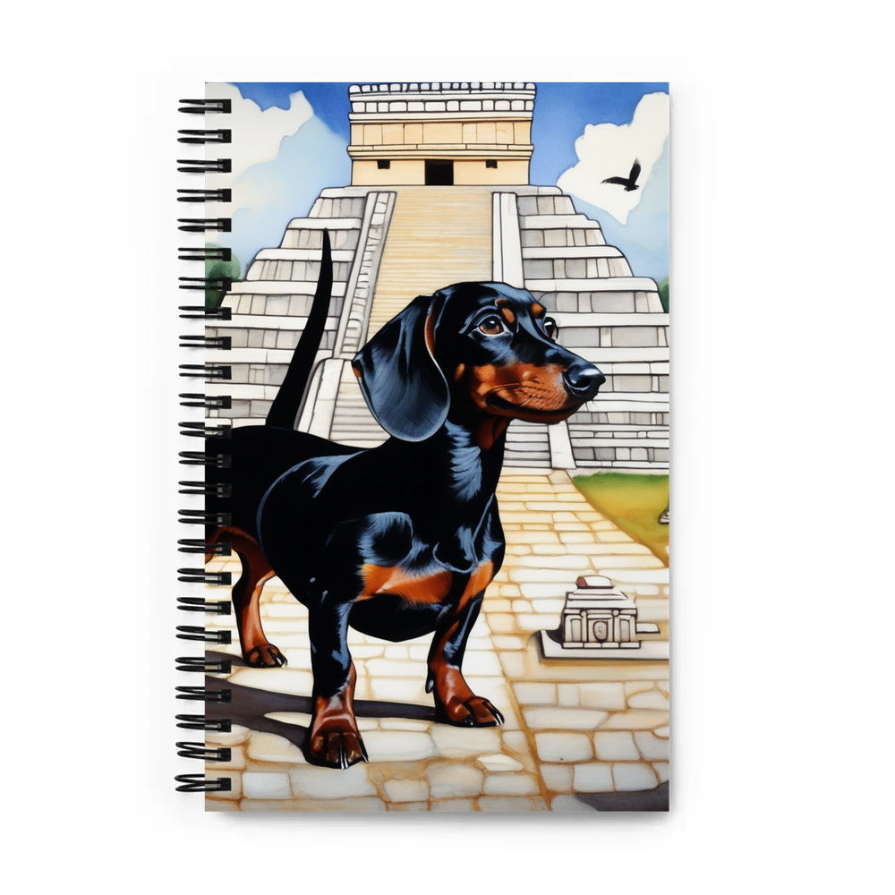 PugMug Custom Black Dachshund Spiral Notebook