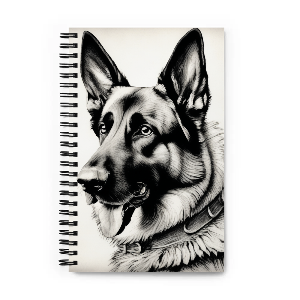PugMug Custom German Shepherd Dog Spiral Notebook