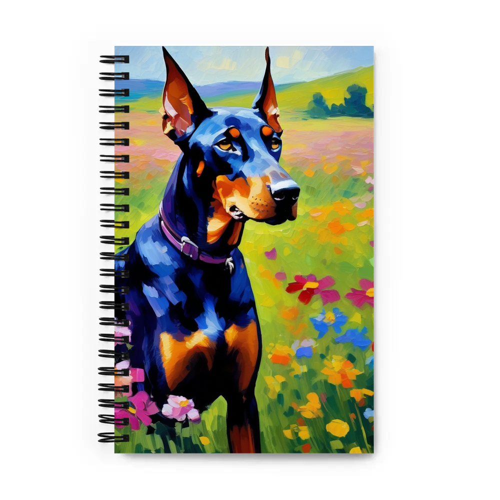 PugMug Custom Doberman Pinscher Spiral Notebook
